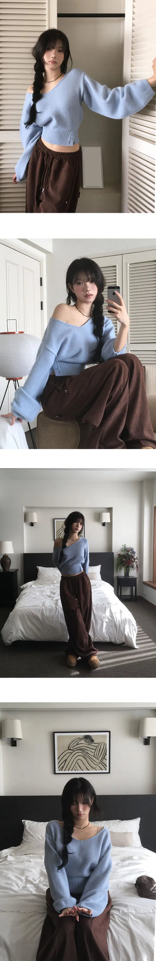 Suede Cotton Two-Button Autumn Long Pants - 5 Colors