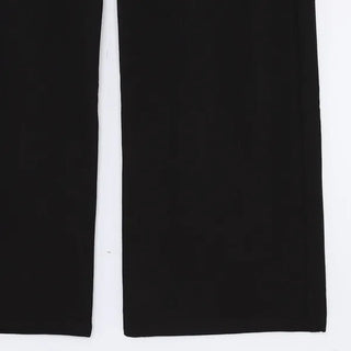 Black wide-leg pants