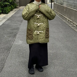 Quilted duffel down coat
