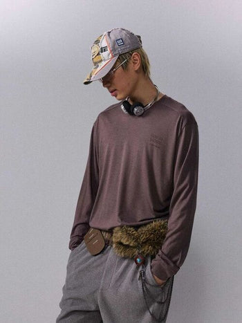 [Monterest] Merino Wool Blend Relaxed Long Sleeve Tee