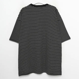 Striped round short-sleeved T-shirt