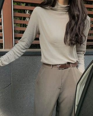 Slim High-Neck T-Shirt (5 colors)