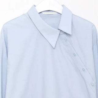 Cross-button blouse