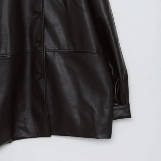Classic faux leather jacket