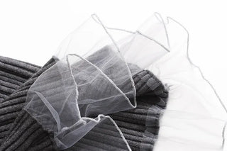 (3 colors) Layered Rib Knit