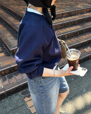 Piping sweatshirt