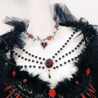 Long sleeve lace rivet beaded 2 piece top