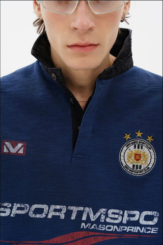 [MASONPRINCE] Sport Club Slub Cotton Knit Top