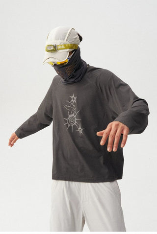 [Monterest] Waffle Knit Quick-Dry Long Sleeve Tee