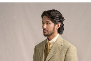 [CULTUM] 1930s Woolen Windowpane Blazer