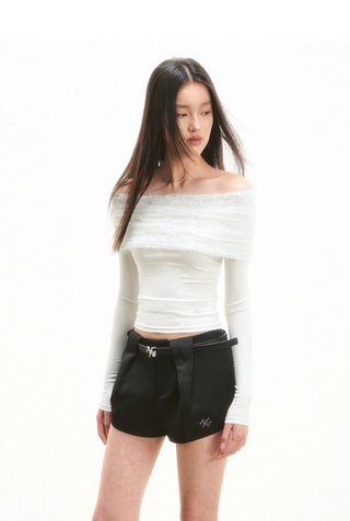 [NOTAWEAR] Lace Off shoulder Top