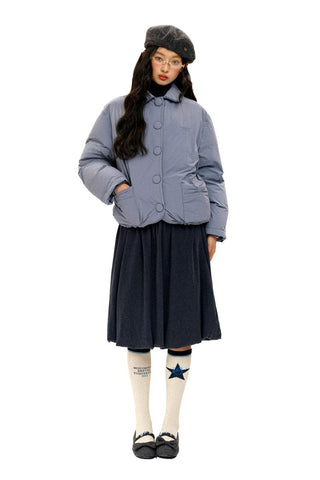 [Moromoro2] Bow Pocket Down Jacket