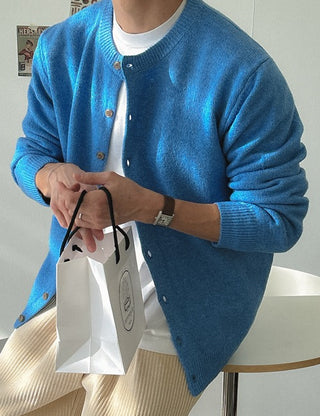 AIR WOOL Round Cardigan (10 colors, M~L)