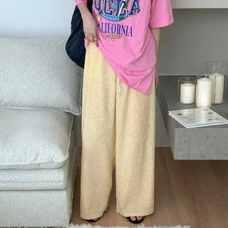 Wide elastic waist pants