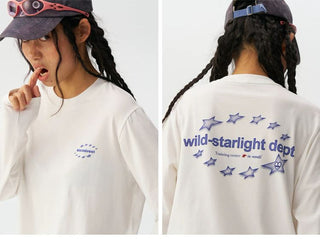 [Monterest] Quick-Dry Star Print Long Sleeve Tee
