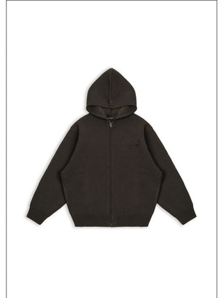 MASONPRINCE Wool Blend Hoodie Cardigan