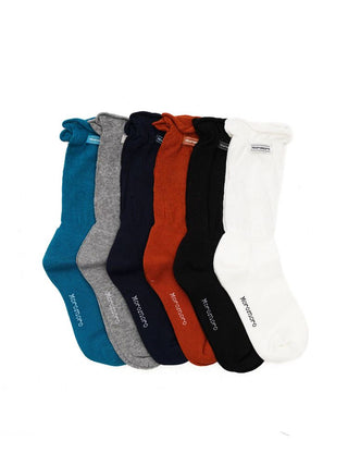 [Moromoro2] Cotton Blend Ruffle Mid-Tube  Socks