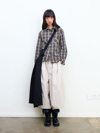 [NeverSeez] Pleated Wide-Leg Pants