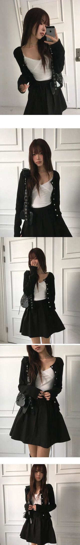 Flower Punching Cardigan - 8 colors