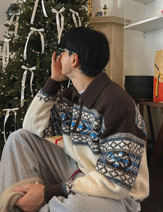 Sapporo half-zip knit (warm fabric)