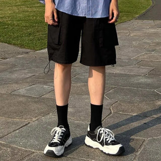 chalk cargo bermuda cotton pants