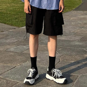 chalk cargo bermuda cotton pants