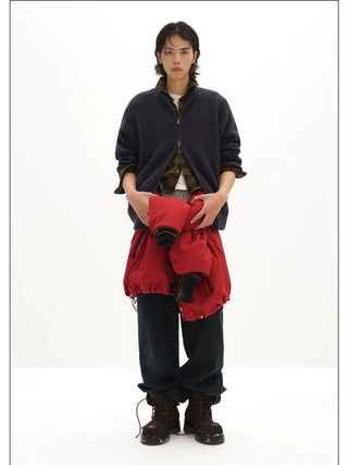 MASONPRINCE High-Neck Knit Cardigan