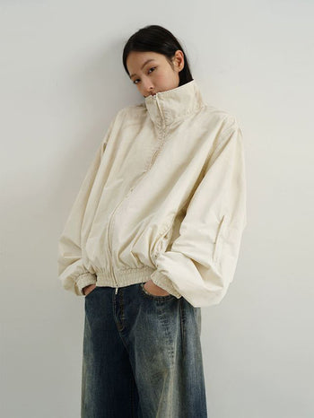 MASONPRINCE Distressed Nylon Coach Jacket