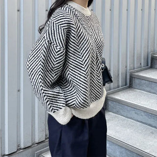 Herringbone Round Knit