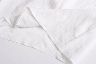 Draped short-sleeved shirt