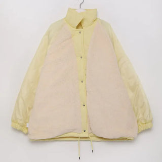 Oversized quilted down jacket