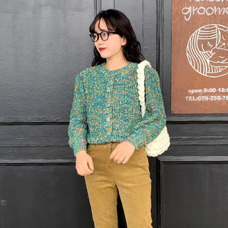 Mixed cardigan