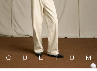 [CULTUM] Wool Blend Ivy Style Polo Knit Sweater