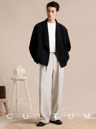 [CULTUM] Heavyweight Cotton Wide Leg Sweatpants