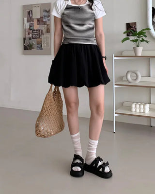 Ribbon cushion platform mesh sandals