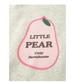 Lettering print round neck sweatshirt