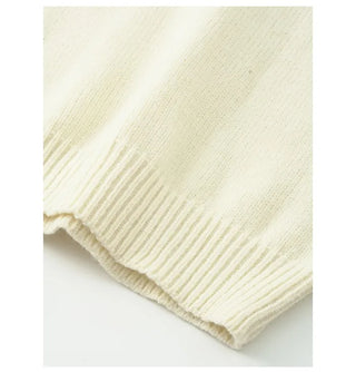 Round neck oversized knit