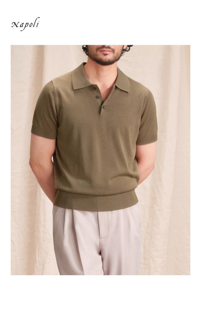 [CULTUM] Knit Polo Shirt