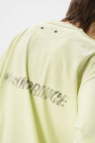 [MASONPRINCE] Graffiti Label Washed Cotton Tee