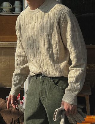 Sunday cable knit (soft fabric)