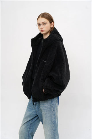 [MASONPRINCE] Fleece Hooded Jacket