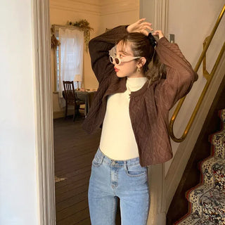 Simple Cable Cardigan