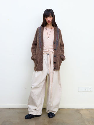 [NeverSeez] Pleated Wide-Leg Pants