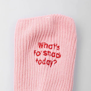 Back lettering socks