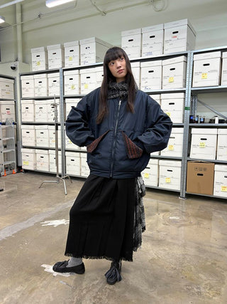 [NeverSeez] Tassel Pleated Skirt