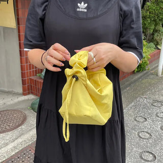 Handle Shirring Mini Bag