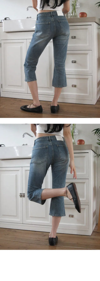 Luffy 3/4 Capri Blue Pants