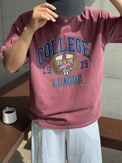 College Heavy Pigment  T-shirt