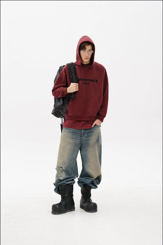 [MASONPRINCE] Layered Fake Two-Piece Hooded Sweatshirt