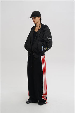 [MASONPRINCE] Boxy Racing Bomber Jacket